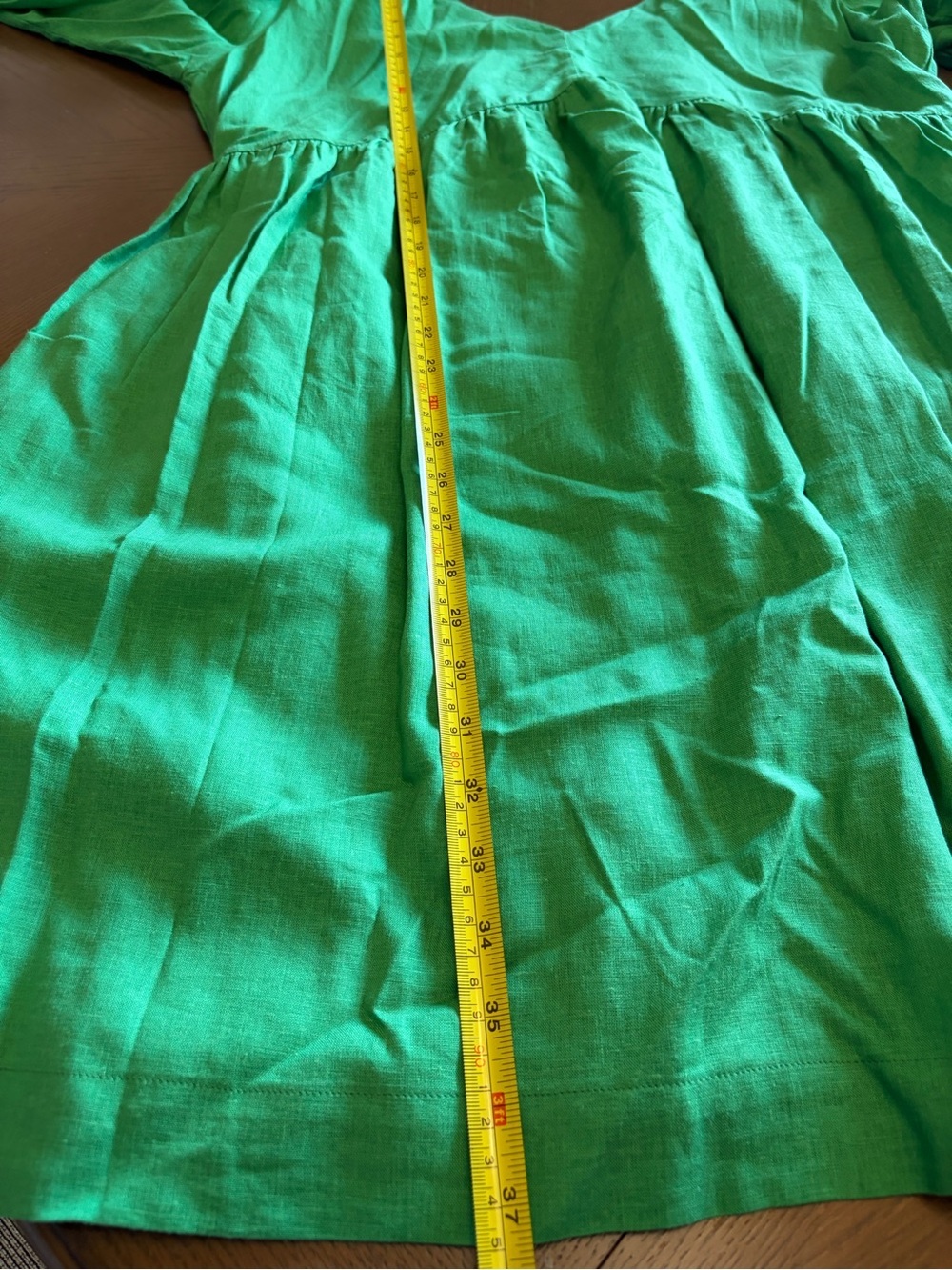 Every (Dillards) | Green V-Neck Long Sleeve Dress - Picture 8 of 9